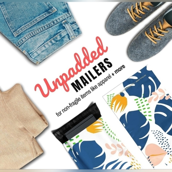 Bundle 20 Pack 10x13 Sangria Poly Mailers & 50 Pack Pink Thank You Cards - Picture 3 of 7